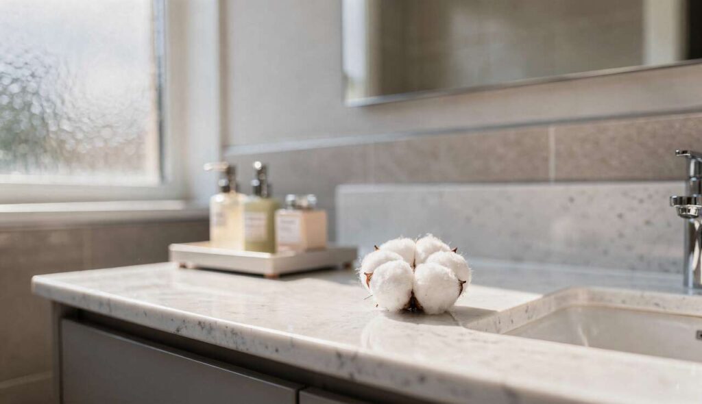 Bad immer sauber und duftend: Ein Wattebausch genügt – spart Geld und ersetzt jedes Putzmittel