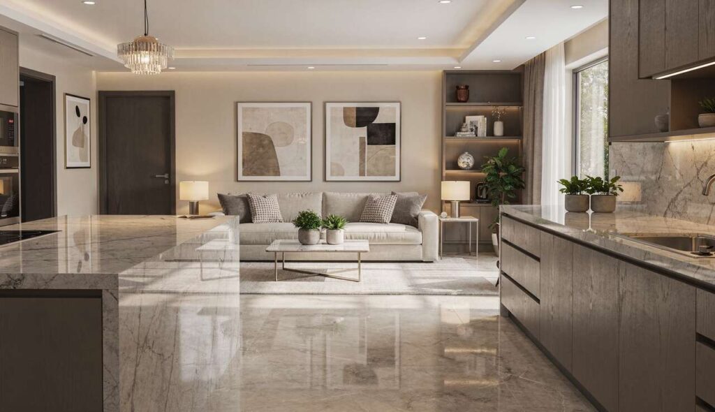 Der Trick für strahlenden Marmor: Kein Wachs, sondern diese Zutat aus deinem Haushalt