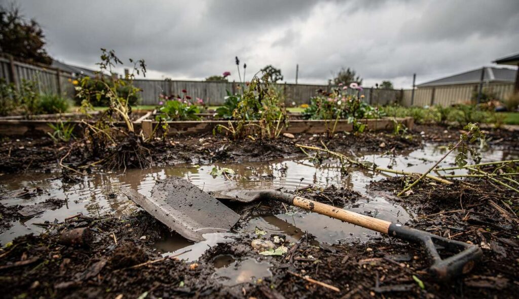 Garten unter Wasser: So retten Sie ihn nach Starkregen – die wichtigsten Schritte