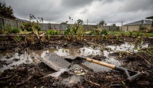 Garten unter Wasser: So retten Sie ihn nach Starkregen – die wichtigsten Schritte