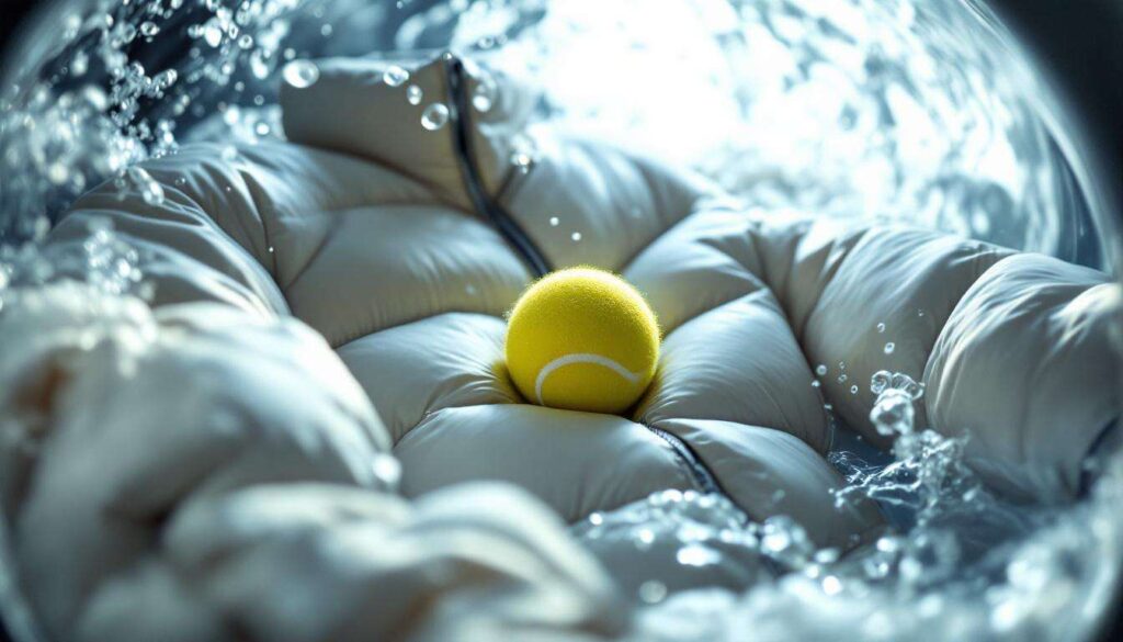 Daunenjacke waschen ohne Klumpen: Der Tennisball-Trick, den Reinigungsprofis nutzen