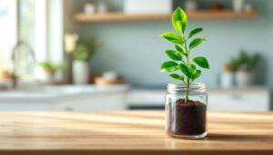 Aus diesem Küchenkern wächst in 4 Wochen eine exotische Zimmerpflanze