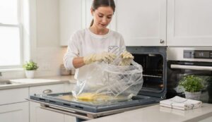 Backofen-Gitter reinigen: Ein Müllbeutel und dieses Hausmittel reichen völlig aus