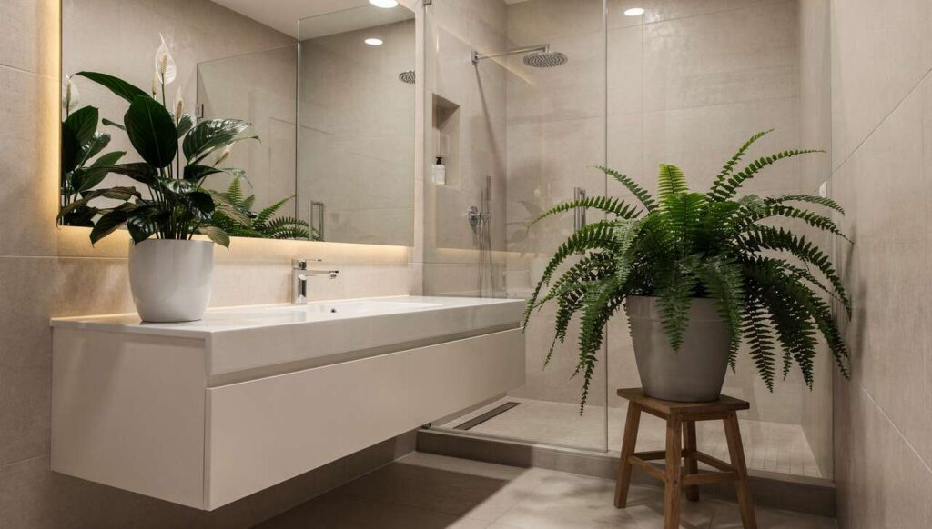 Weder Lüften noch Heizen hilft: So senken 2 Zimmerpflanzen die Luftfeuchtigkeit im Bad dauerhaft