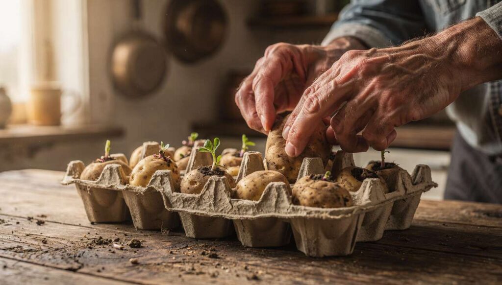 Kartoffeln vorkeimen: Der Eierkarton-Trick, mit dem die Ernte laut Landwirtschaftskammer 3 Wochen früher kommt