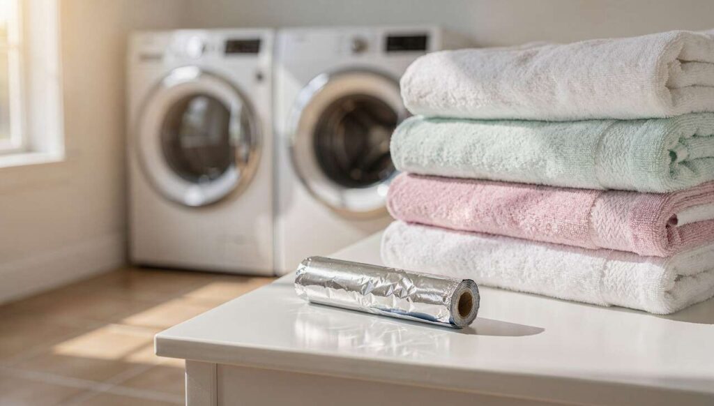 Weder Weichspüler noch Trocknerball: Dieser Alufolien-Trick macht Wäsche weich und antistatisch