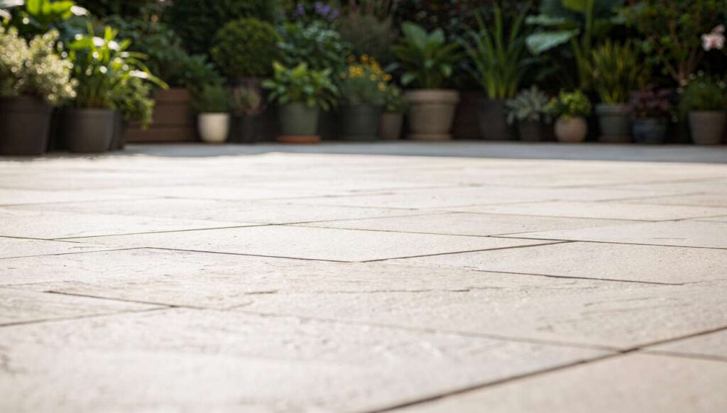 Weder Fugenkratzer noch Dampfreiniger: Dieser 3-Euro-Trick lässt Terrassenfugen moosfrei werden