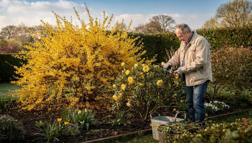Rosen schneiden im März 2026: Die Forsythien-Regel, die erfahrene Gärtner nie ignorieren